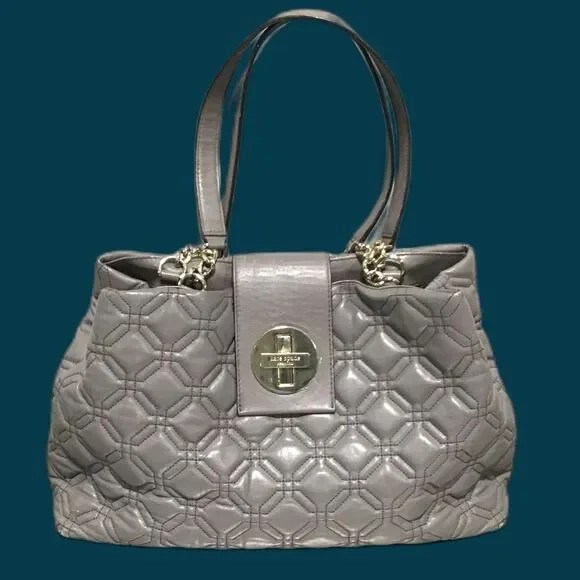 Kate Spade Gray Quilted Women\'s Bag Carey Quilted Satin Mini Camera Bag | Kate Spade Outlet main image 2